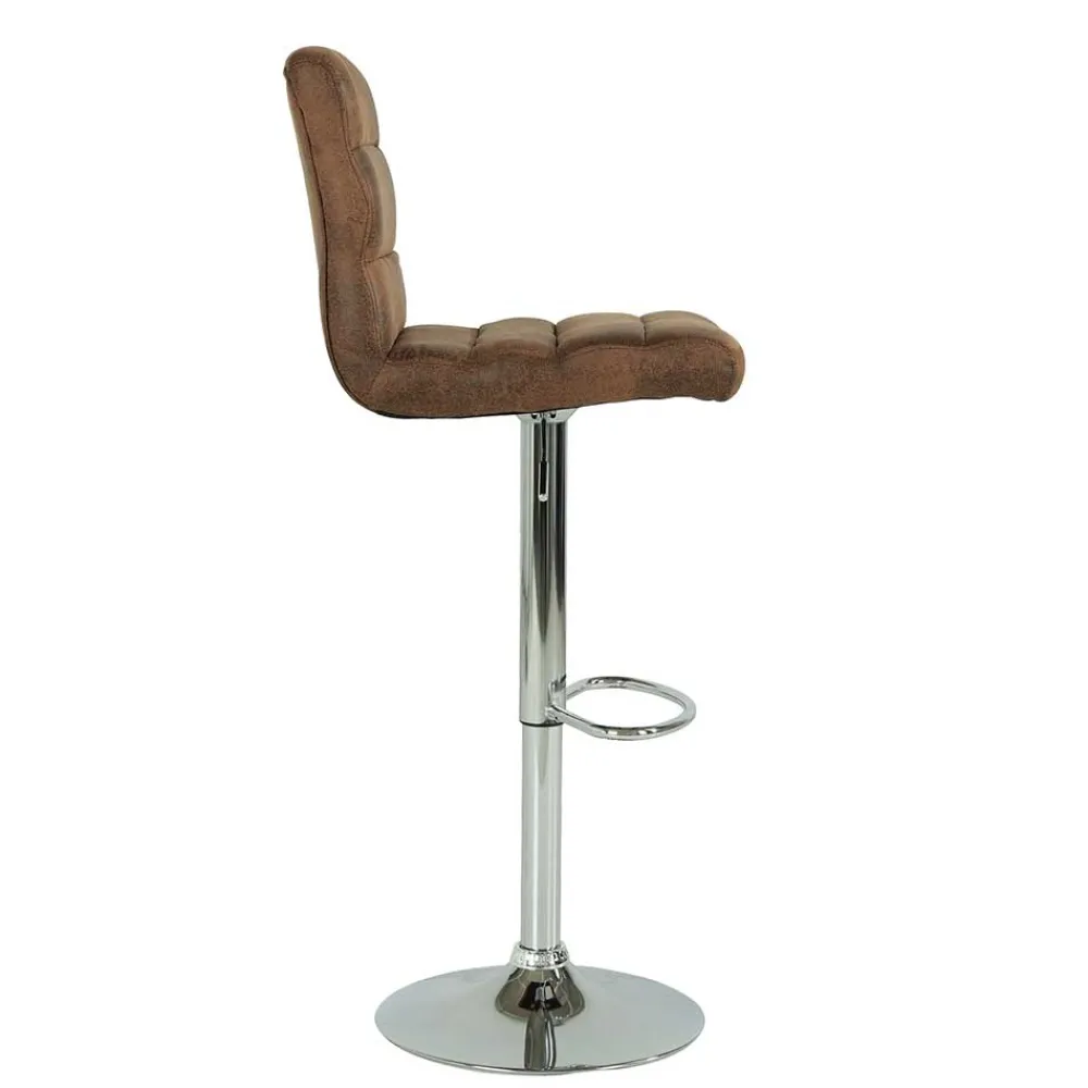 Wohnen Hocker<Barstühle in Vintage Braun - Emli (2er Set)