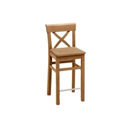 Wohnen Hocker<Barstuhl Giurgia aus Kiefer Massivholz