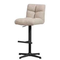 Wohnen Hocker<Barstuhl in Beige Boucle - Salmanca (2er Set)