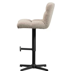 Wohnen Hocker<Barstuhl in Beige Boucle - Salmanca (2er Set)