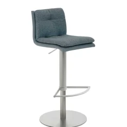Wohnen Hocker<Barstuhl in Blaugrau und Hellblau - Enzyla
