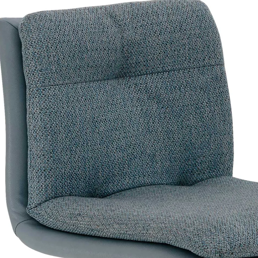 Wohnen Hocker<Barstuhl in Blaugrau und Hellblau - Enzyla