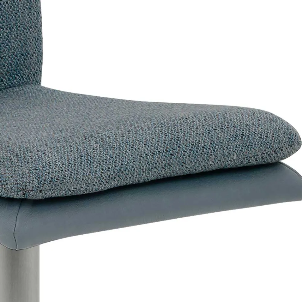Wohnen Hocker<Barstuhl in Blaugrau und Hellblau - Enzyla