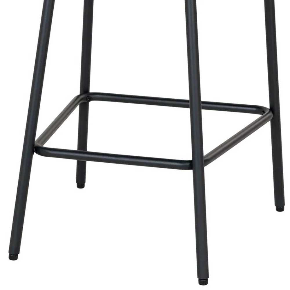 Wohnen Hocker<Barstuhl in Cremeweiß Boucle - Elliot