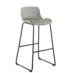 Wohnen Hocker<Barstuhl in Grau und Schwarz - Cavanna (2er Set)