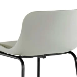 Wohnen Hocker<Barstuhl in Grau und Schwarz - Cavanna (2er Set)