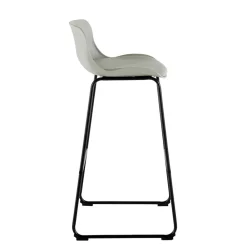 Wohnen Hocker<Barstuhl in Grau und Schwarz - Cavanna (2er Set)