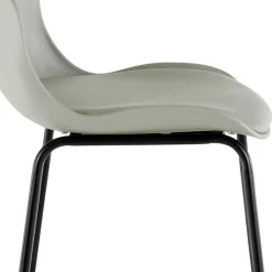 Wohnen Hocker<Barstuhl in Grau und Schwarz - Cavanna (2er Set)