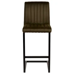 Wohnen Hocker<Barstuhl in Oliv Grün Microfaserbezug - Lnyza (2er Set)