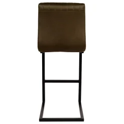 Wohnen Hocker<Barstuhl in Oliv Grün Microfaserbezug - Lnyza (2er Set)