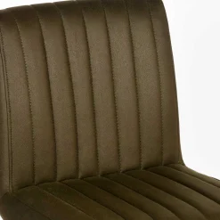 Wohnen Hocker<Barstuhl in Oliv Grün Microfaserbezug - Lnyza (2er Set)
