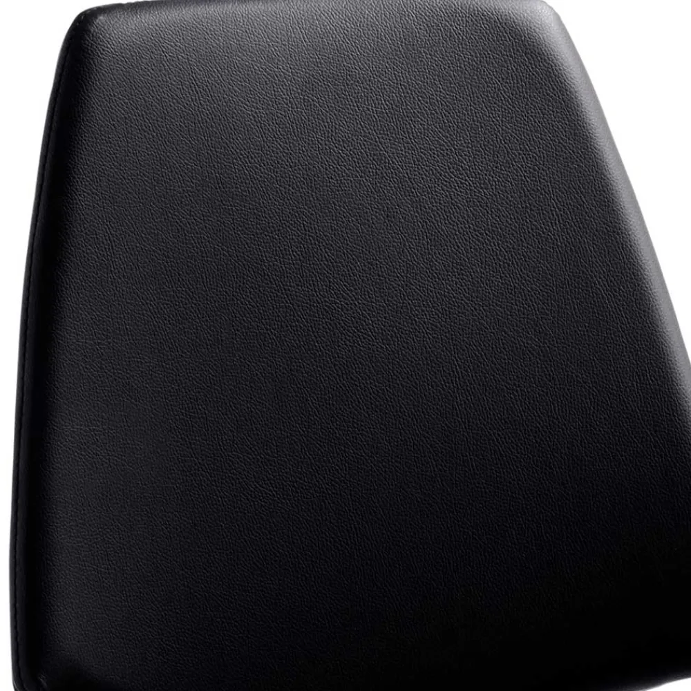 Wohnen Hocker<Barstuhl in Schwarz - echtes Leder - Jodolio