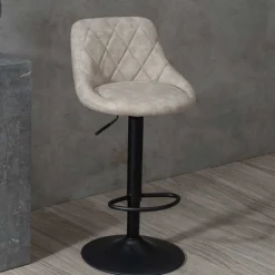 Wohnen Hocker<Barstuhl mit Rautensteppung - Klaro (2er Set)