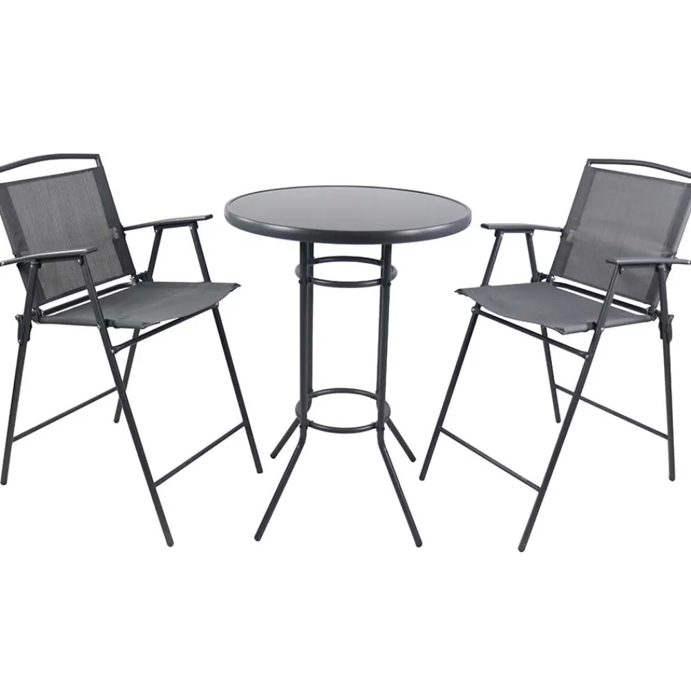 Wohnen Sitzgruppe<Bartisch & Bar-Klappstühle Set - Irvine (dreiteilig)