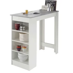 Wohnen Tische<Bartisch mit Regal 115x103x50 cm - Xeli