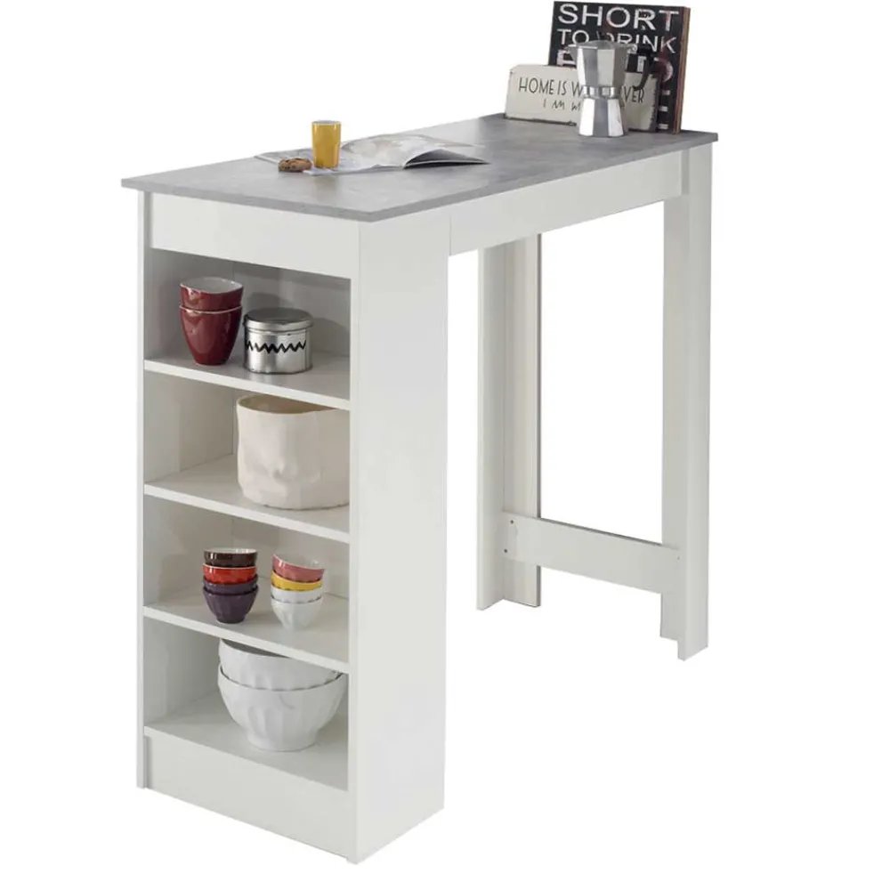 Wohnen Tische<Bartisch mit Regal 115x103x50 cm - Xeli