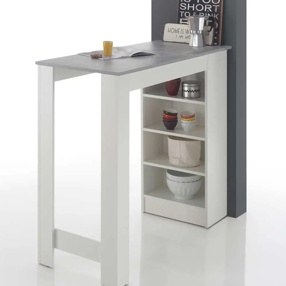 Wohnen Tische<Bartisch mit Regal 115x103x50 cm - Xeli