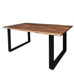 Wohnen Tische<Baumkante Designtisch aus Akazie in Nussbaumfarben - Ondeon
