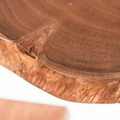 Wohnen Regale<Baumscheiben Wandboards aus Akazie Massivholz - Tofana (dreiteilig)