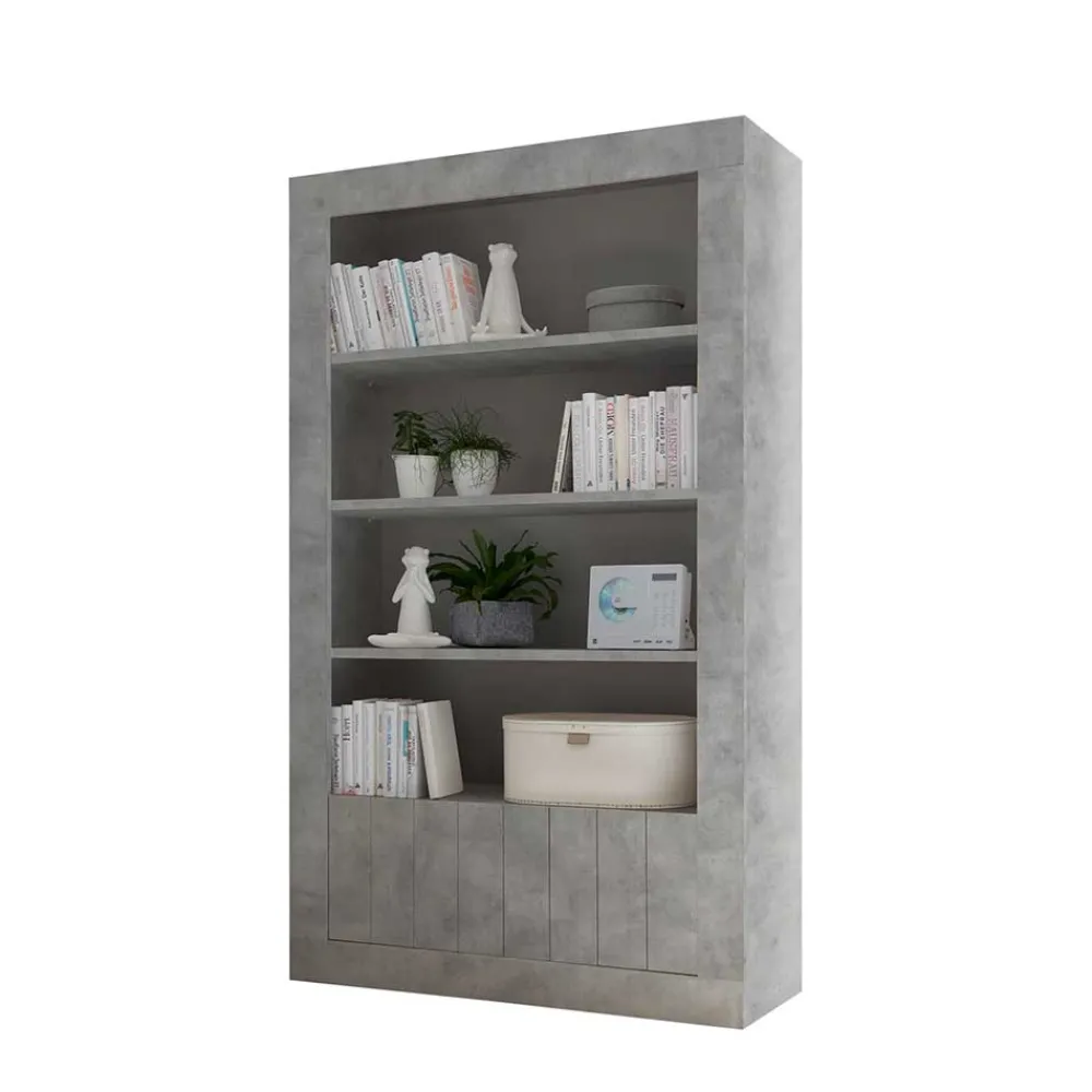 Wohnen Regale<Bücher Regal in Beton Nachbildung - Irian