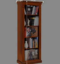 Wohnen Regale|Vitrinen<Bücherregal in Kirschbaumfarben - Manukau