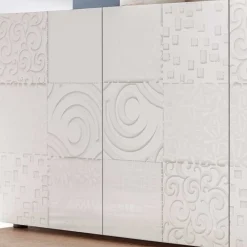 Wohnen Sideboards<Bedrucktes Sideboard in Weiß hochglänzend - Vascaub