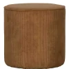Wohnen Hocker<Beistellhocker aus Cord in Honigfarben - Sumatra