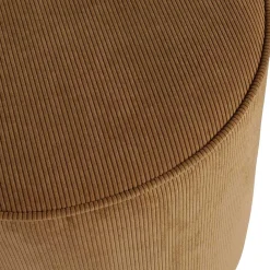 Wohnen Hocker<Beistellhocker aus Cord in Honigfarben - Sumatra
