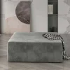 Wohnen Hocker<Beistellhocker aus grauem Samt - Denmark