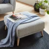 Wohnen Hocker<Beistellhocker aus Strukturstoff Grau - Lyanez