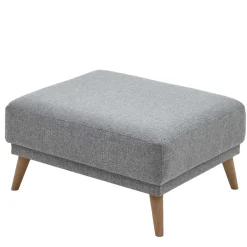 Wohnen Hocker<Beistellhocker aus Strukturstoff Grau - Lyanez