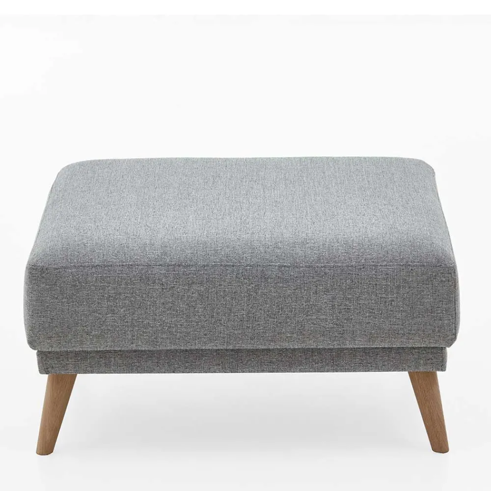 Wohnen Hocker<Beistellhocker aus Strukturstoff Grau - Lyanez