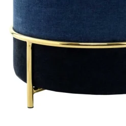 Wohnen Hocker<Beistellhocker in Blautönen und Gold - Vadrus