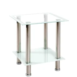 Wohnen Tische<Beistelltisch mit zwei Glasplatten 40x46x40 cm - Ubinus
