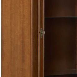 Wohnen Vitrinen<Beleuchtete Vitrine in Walnuss Braun - Istefanio