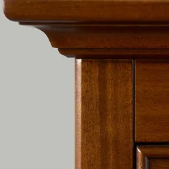 Wohnen Vitrinen<Beleuchtete Vitrine in Walnuss Braun - Istefanio