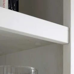 Wohnen Wohnwände<Beleuchtete Wohnwand Chelles im weißem Landhausstil (vierteilig)
