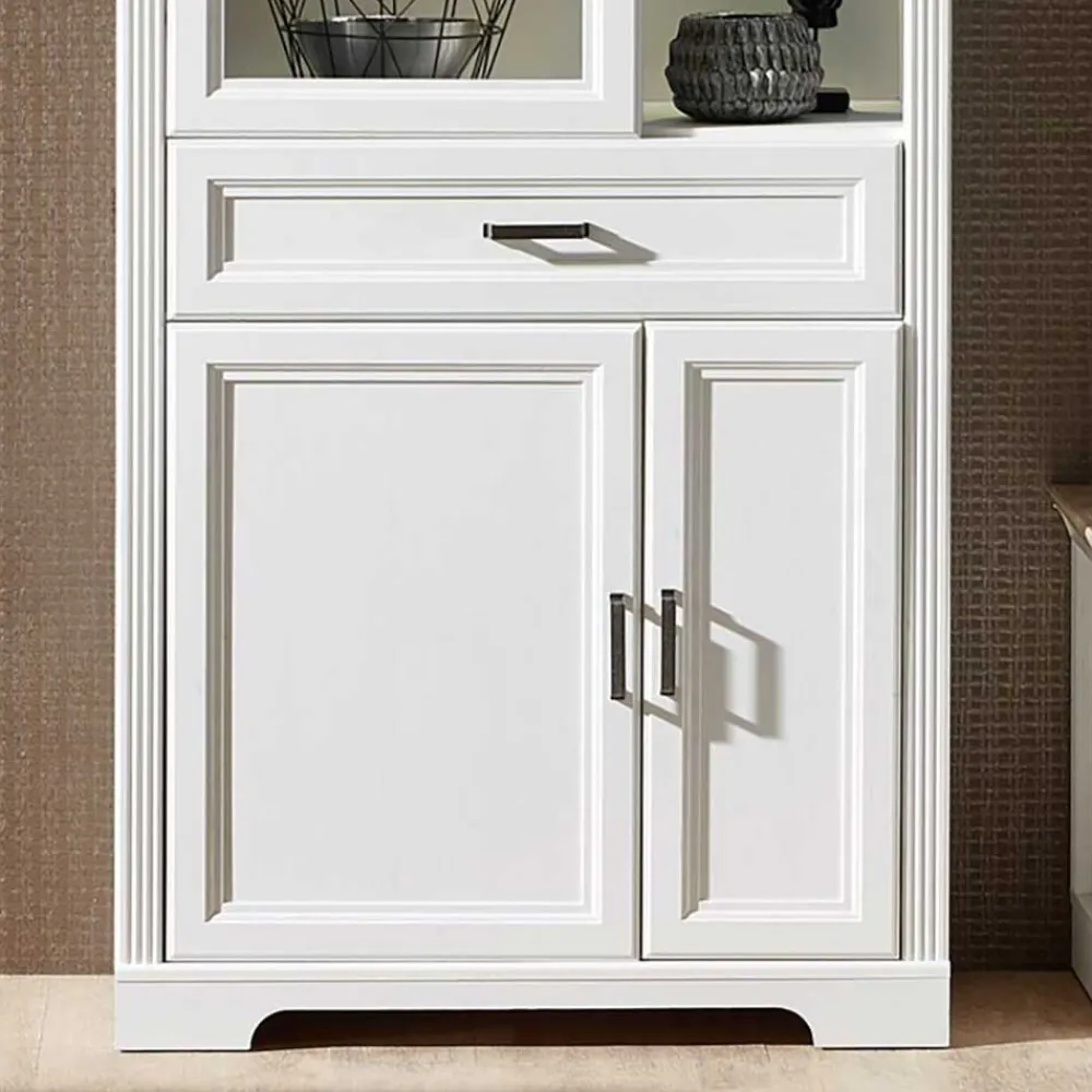 Wohnen Vitrinen<Beleuchteter Vitrinenschrank im Country Style - Sinolita