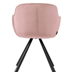 Wohnen Stühle<Bequemer Armlehnenstuhl in Rosa & Schwarz - Dadonia