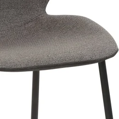 Wohnen Hocker<Bequemer Barstuhl in Anthrazit & Schwarz - Ambrogio