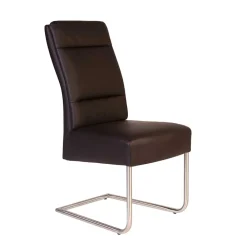 Wohnen Sessel|Stühle<Bequemer Polsterstuhl in Braun - Rick (2er Set)