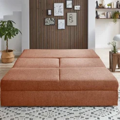 Wohnen Sofas<Bequemes Schlafsofa in Kupfer Braun - Monte