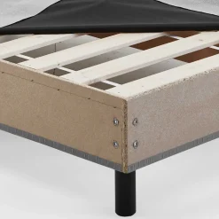 Wohnen Betten<Bett für Dachschrägen in Grau & Schwarz - Esmeraldino
