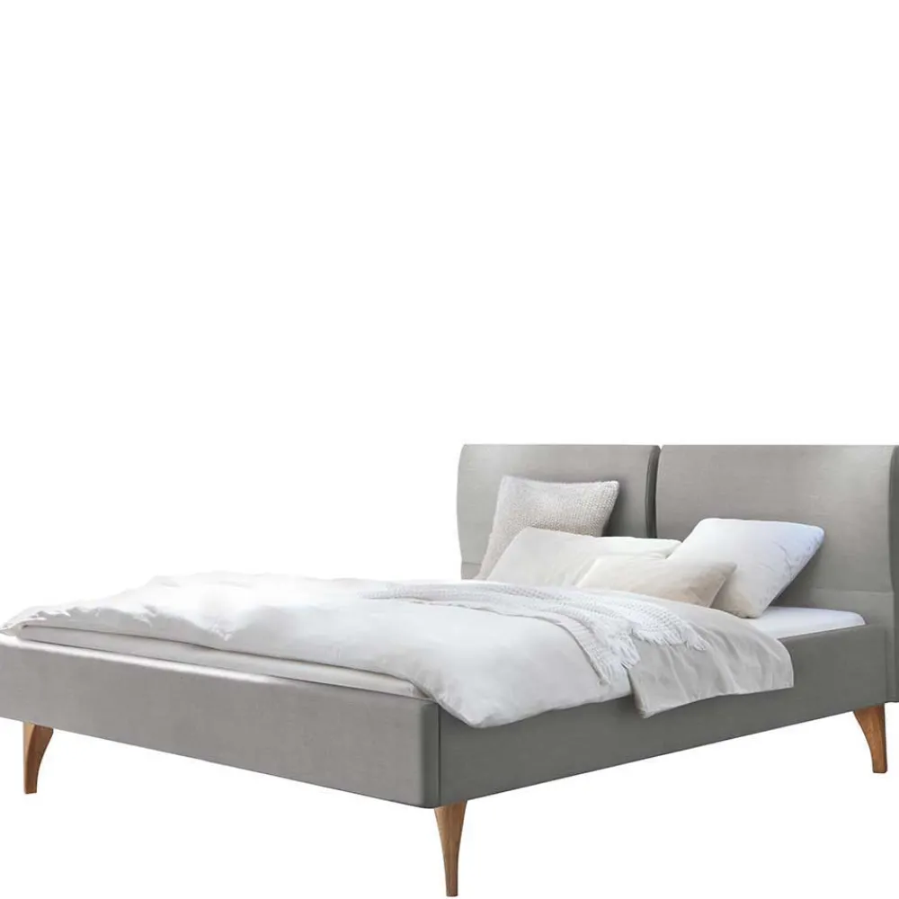 Wohnen Betten<Bett im Skandinavischen Stil in Grau - Zeilo