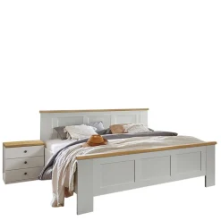 Wohnen Betten<Bett in 140 cm Breite im Landhausstil - Ignacio