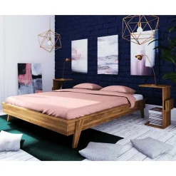 Wohnen Betten<Bett in Übergröße mit Nachttischen - Hardus (dreiteilig)