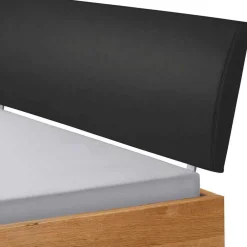Wohnen Betten<Bett mit Kopfteil gepolstert Kunstleder Anthrazit - Catrizia