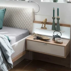 Wohnen Betten<Bettanlage komplett - modernes Design - Crascanu (dreiteilig)