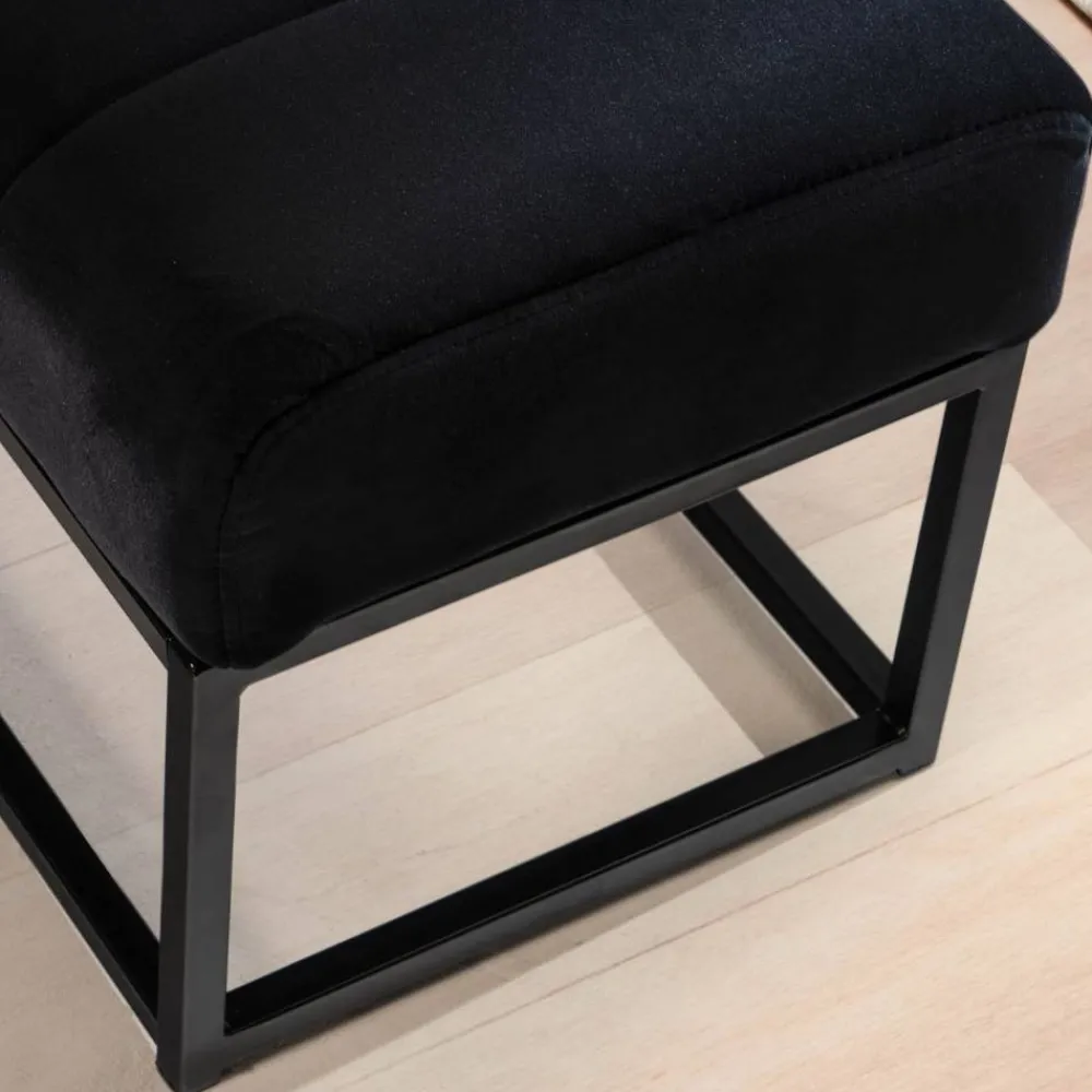 Wohnen Sitzbank<Bettbank in Schwarz - Ennis