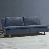 Wohnen Betten|Sofas<Bettcouch in Dunkelblau mit Eiche - Mattys